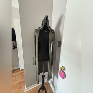 Mossimo supply long line hooded cardigan